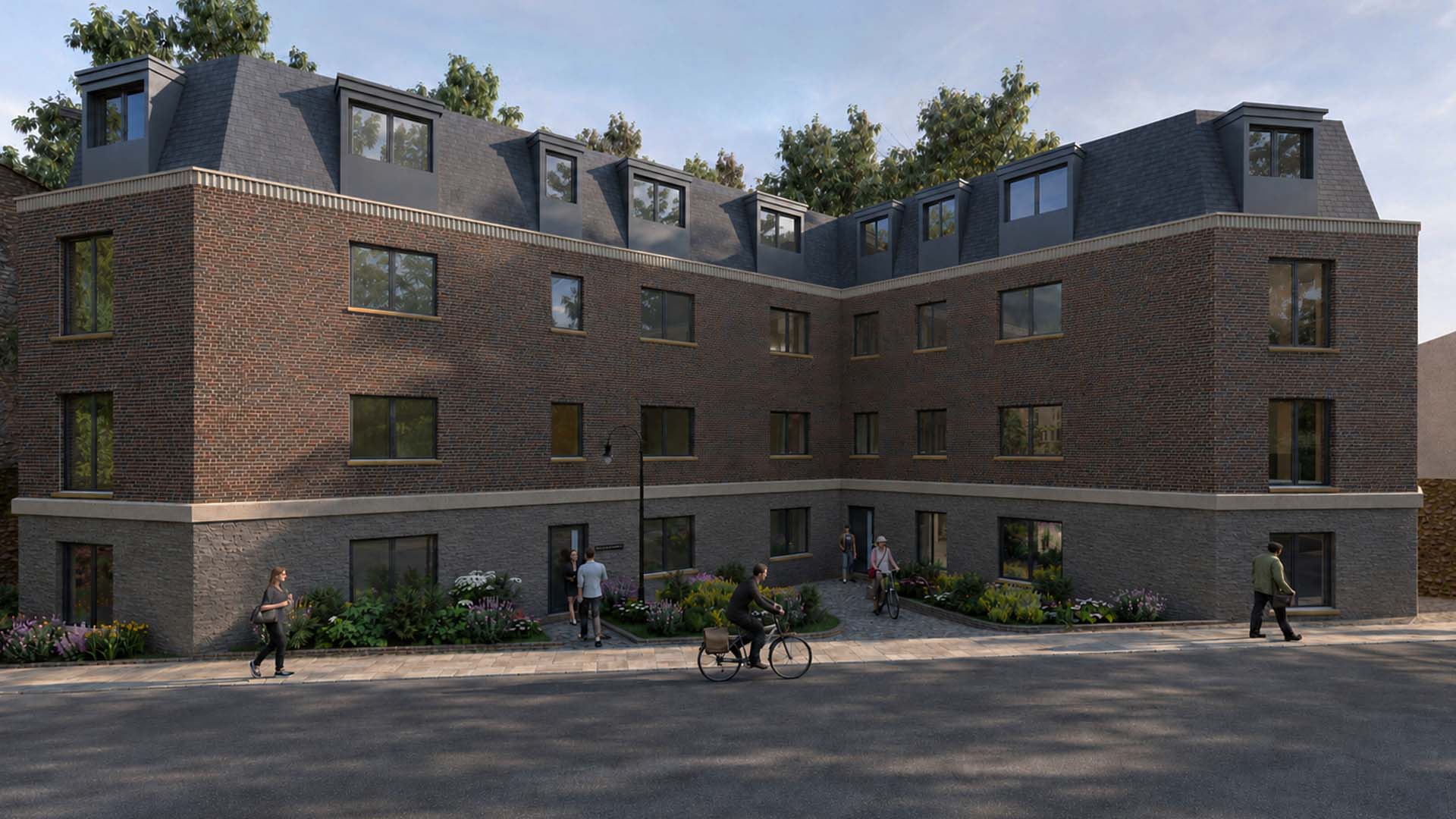 Acutis House exterior render, Penuel Lane, Pontypridd
