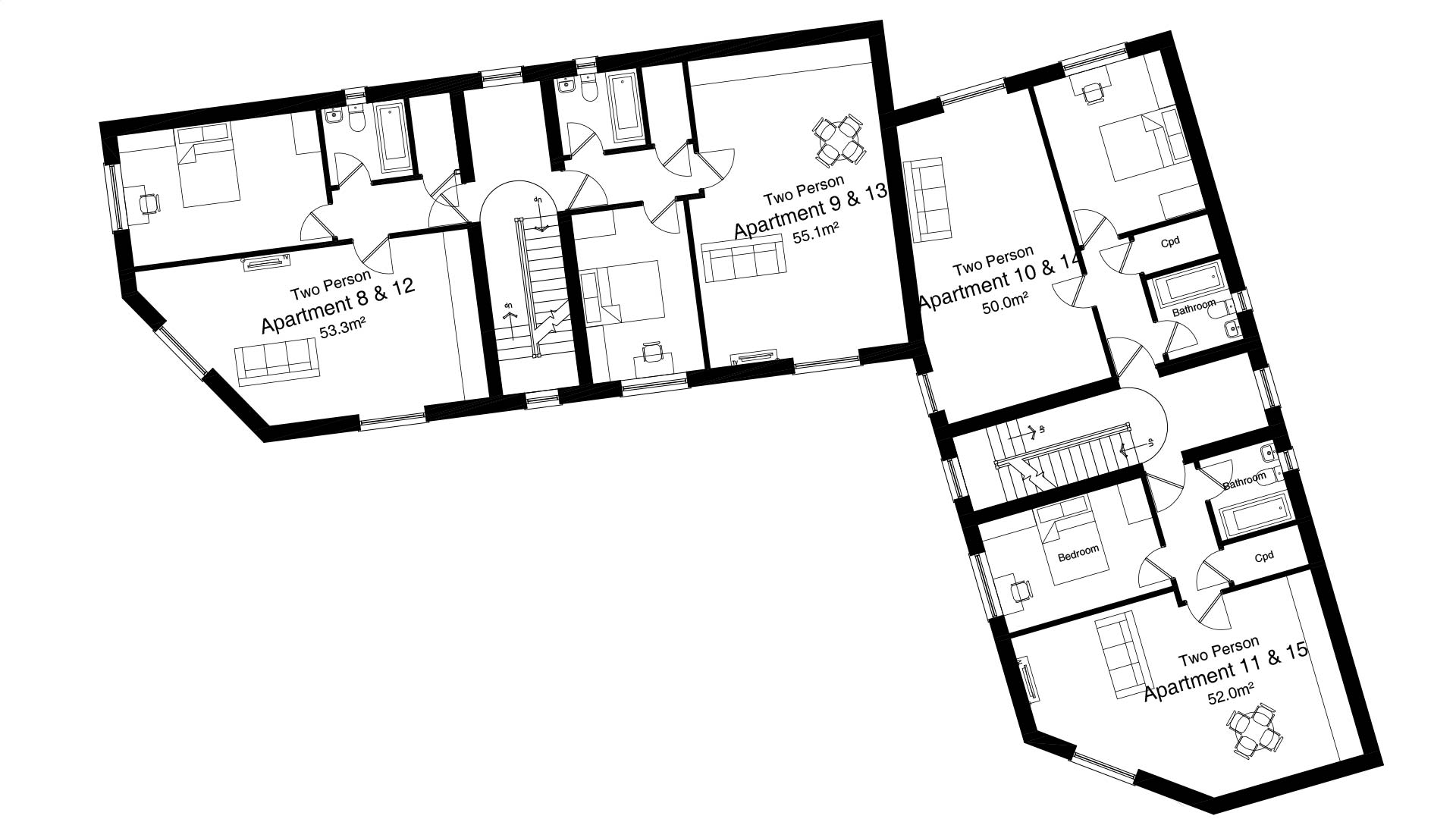 Acutis House third floor plan